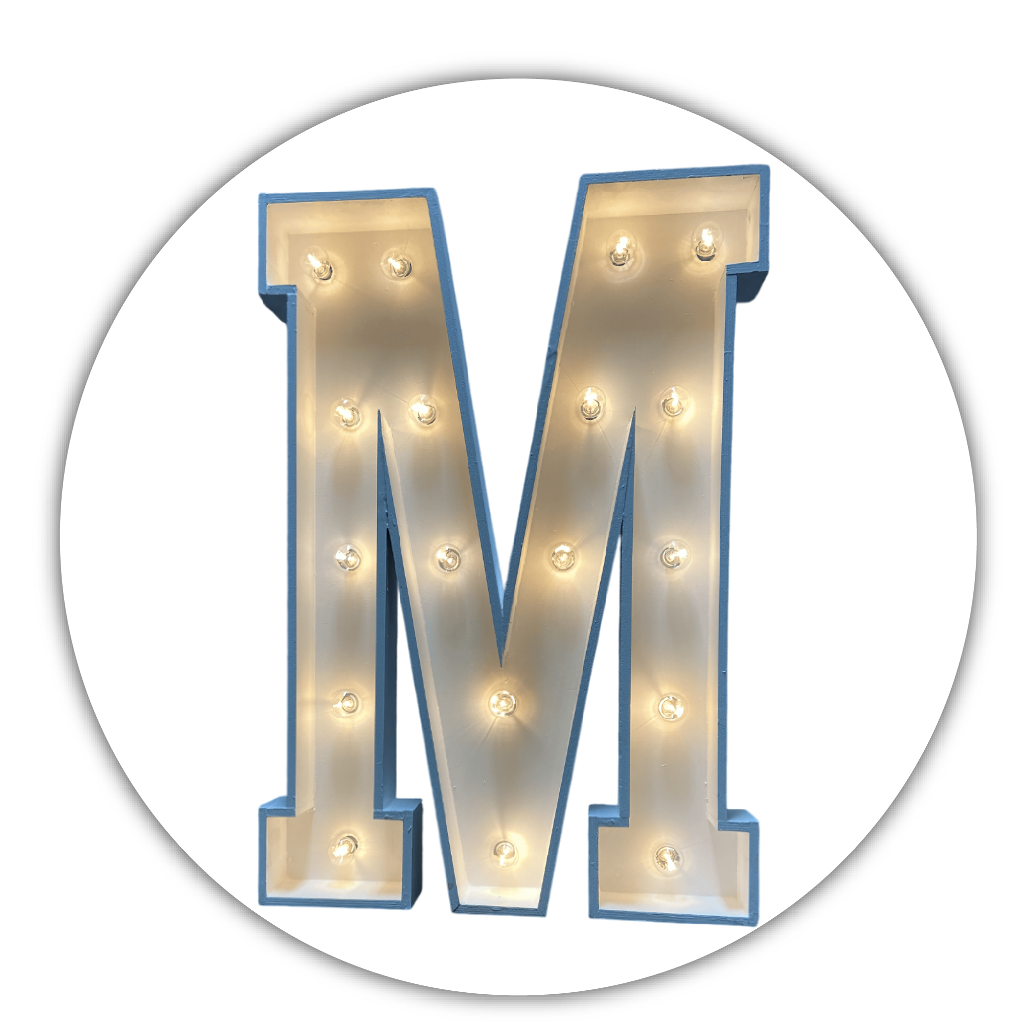 Lichtletter "M"